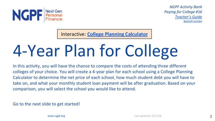 Ngpf calculate using a mortgage calculator