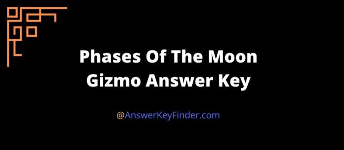 Phases of the moon gizmo answer key