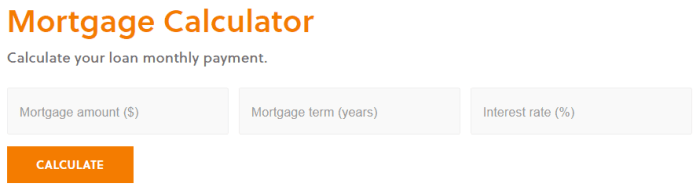 Ngpf calculate using a mortgage calculator