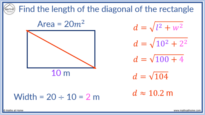 Rectangle side find length perimeter unknown lengths geometry basic has below possible question problem help