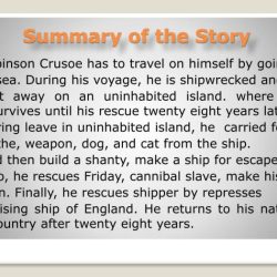 Excerpt from robinson crusoe answer key