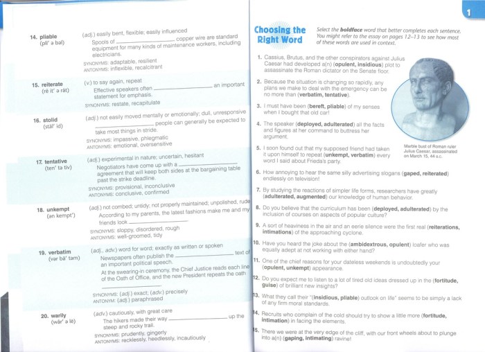 Level e unit 5 vocab answers