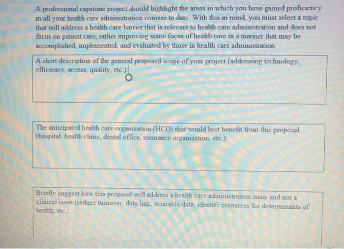 Leadership and community health assessment capstone